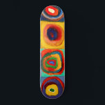 Wassily Kandinsky Circles Skateboard<br><div class="desc">berühmte Maler aller Zeiten</div>
