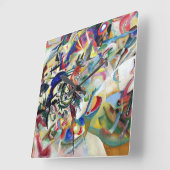 WASSILY KANDINSKY - Composition VII 1913 Quadratische Wanduhr (Winkel)