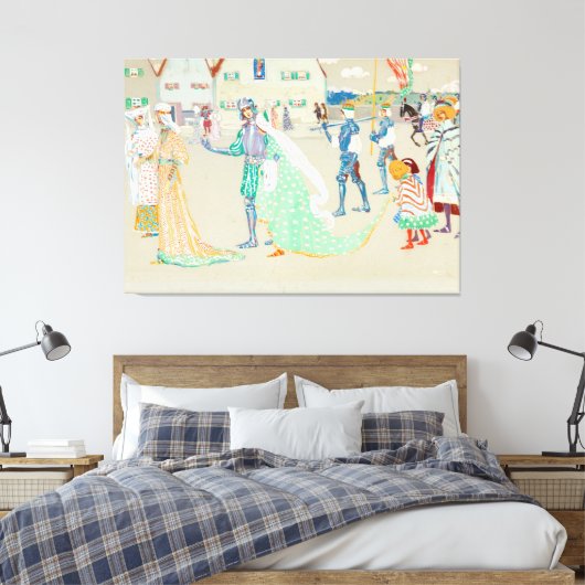 Wassily Kandinsky - Das junge Paar Leinwanddruck (Insitu (Schlafzimmer))