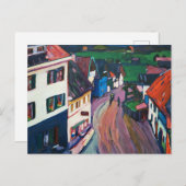 Wassily Kandinsky Das lebendige Stadtbild Classic Postkarte (Vorne/Hinten)