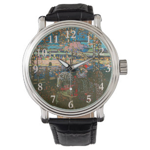 Wassily Kandinsky Das reitende Paar Russische Kuns Armbanduhr