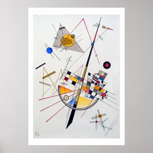 Wassily Kandinsky Delicate Tension Poster (Vorne)