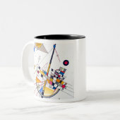 Wassily Kandinsky Delikate Spannung Zweifarbige Tasse (Vorderseite Links)