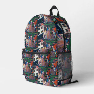 Wassily Kandinsky Die lebendige Stadtlandschaft Kl Bedruckter Rucksack