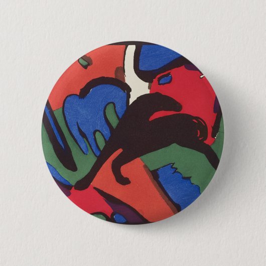 Wassily Kandinsky Franz Marc Blue Rider Painting Button (Vorderseite)