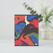Wassily Kandinsky Franz Marc Blue Rider Painting Postkarte (Stehend Vorderseite)