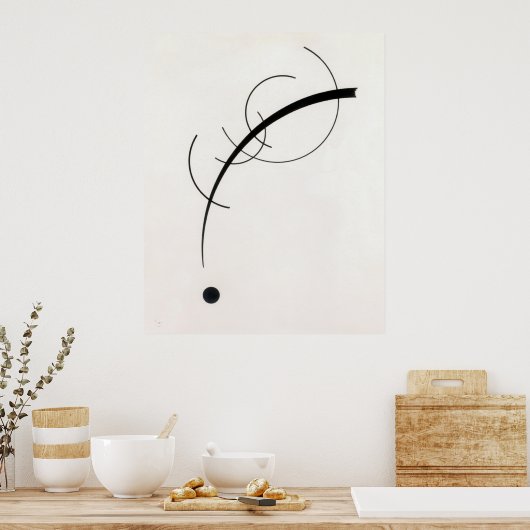 Wassily Kandinsky | Free Curve to the Point - 1925 Poster (Küche)
