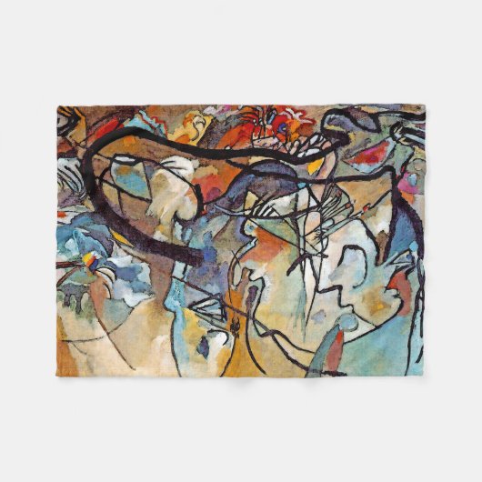 Wassily Kandinsky - Fünf Abstrakte Kunst Fleecedecke (Vorderseite (Horizontal))