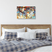 Wassily Kandinsky - Fünf Abstrakte Kunst Leinwanddruck (Insitu (Schlafzimmer))