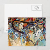 Wassily Kandinsky - Fünf Abstrakte Kunst Postkarte (Vorne/Hinten)