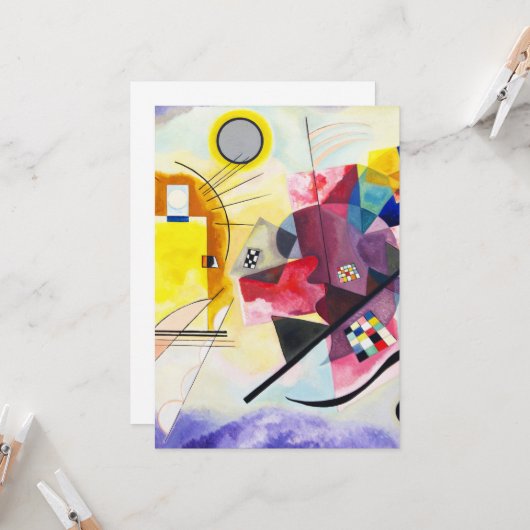 Wassily Kandinsky - Gelbes Rotes Blau Karte (Vorderseite/Rückseite Beispiel)