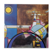 Wassily Kandinsky - Großes Tor zu Kiew Abstrakt Fliese (Vorderseite)