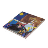 Wassily Kandinsky - Großes Tor zu Kiew Abstrakt Fliese (Seite)