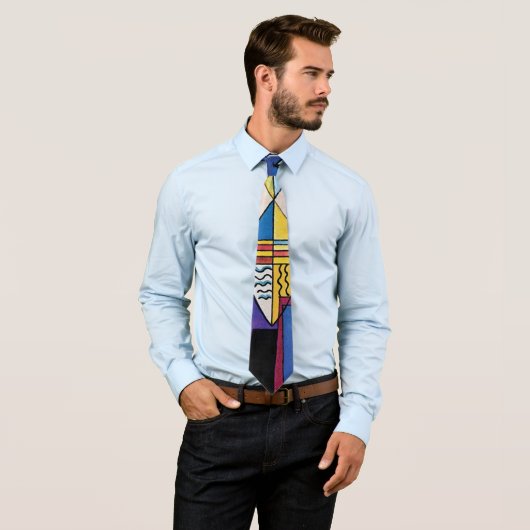 Wassily Kandinsky - Großes Tor zu Kiew Abstrakt Krawatte (Beispiel)