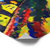 Wassily Kandinsky. Häuser in Murnau. Expressionism Poster (Ecke)