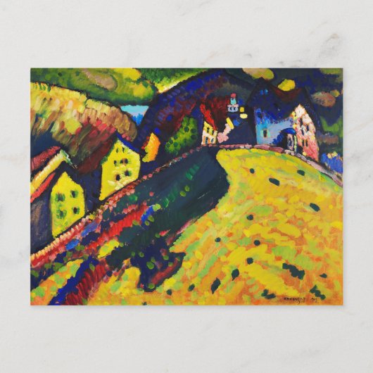 Wassily Kandinsky. Häuser in Murnau. Expressionism Postkarte (Vorderseite)