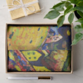 Wassily Kandinsky. Häuser in Murnau. Expressionism Seidenpapier (Geschenk)