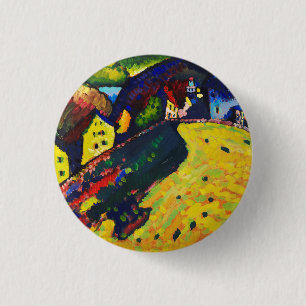 Wassily Kandinsky Häuser in Murnau. Expressionismu Button