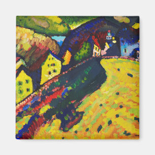 Wassily Kandinsky Häuser in Murnau. Expressionismu Magnet
