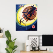 Wassily Kandinsky im hellen Oval Poster (Heimbüro)