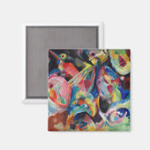 Wassily Kandinsky Improvisation Flood (1914) Magnet (Vorderseite/Rückseite)