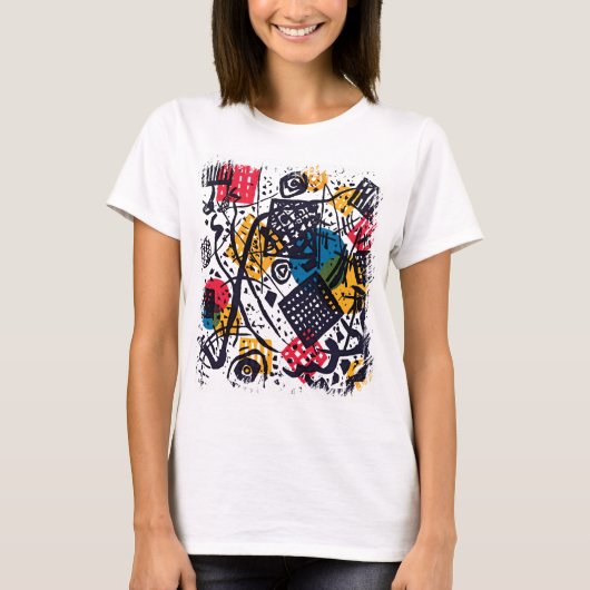 Wassily Kandinsky - Kleine Welten / Abstrakte Kuns T-Shirt (Vorderseite)
