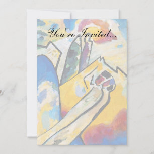 Wassily Kandinsky Komposition Vier - Abstrakte Kun Einladung