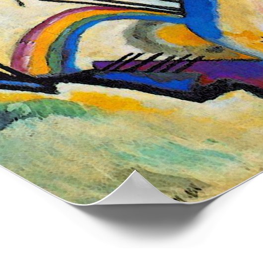 Wassily Kandinsky Komposition Vier - Abstrakte Kun Poster (Ecke)