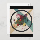 Wassily Kandinsky-Kreise in einem Kreis Postkarte (Vorne/Hinten)