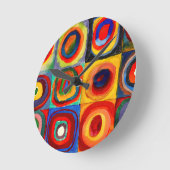 Wassily Kandinsky-Kreise Runde Wanduhr (Winkel)