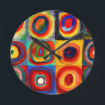 Wassily Kandinsky-Kreise Runde Wanduhr<br><div class="desc">berühmte Maler aller Zeiten</div>