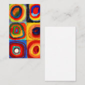 Wassily Kandinsky-Kreise Visitenkarte (Vorne/Hinten)