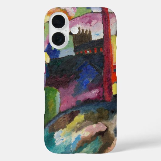Wassily Kandinsky Landschaft mit Fabrikschornstein Case-Mate iPhone Hülle (Rückseite)