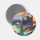 Wassily Kandinsky Landschaft mit Fabrikschornstein Magnet (Vorderseite/Rückseite)