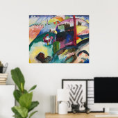 Wassily Kandinsky Landschaft mit Fabrikschornstein Poster (Heimbüro)