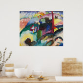 Wassily Kandinsky Landschaft mit Fabrikschornstein Poster (Küche)