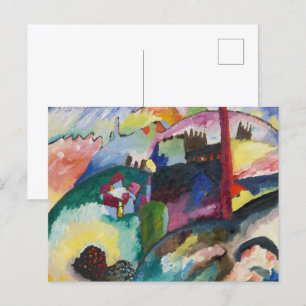 Wassily Kandinsky Landschaft mit Fabrikschornstein Postkarte