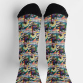 Wassily Kandinsky Landschaft mit Fabrikschornstein Socken (Oben)