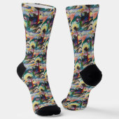 Wassily Kandinsky Landschaft mit Fabrikschornstein Socken (Gewinkelt)