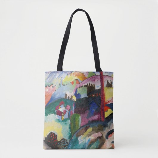 Wassily Kandinsky Landschaft mit Fabrikschornstein Tasche (Vorderseite)
