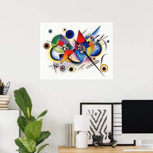 Wassily Kandinsky like Art Poster (Heimbüro)
