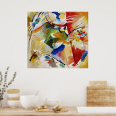 Wassily Kandinsky | Malerei mit grünem Zentrum Poster (Küche)