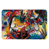 Wassily Kandinsky - Moskauer Stadtbild Abstrakt Ar Magnet (Horizontal)