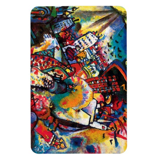 Wassily Kandinsky - Moskauer Stadtbild Abstrakt Ar Magnet (Vertikal)