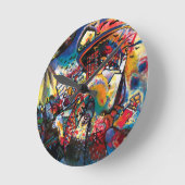 Wassily Kandinsky - Moskauer Stadtbild Abstrakt Ar Runde Wanduhr (Winkel)