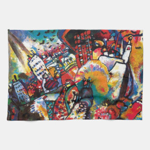 Wassily Kandinsky - Moskauer Stadtlandschaft Abstr Geschirrtuch