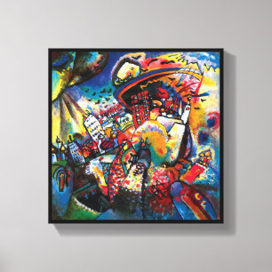 Wassily Kandinsky - Moskauer Stadtlandschaft Abstr Leinwanddruck