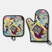 Wassily Kandinsky Ofenhandschuh & Topflappen-Set (Vorderseite)