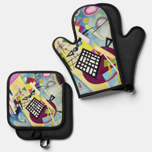 Wassily Kandinsky Ofenhandschuh & Topflappen-Set (Vorderseite/Rückseite)