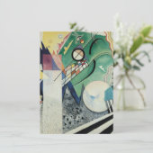 Wassily Kandinsky Open Green Feiertagskarte (Stehend Vorderseite)
